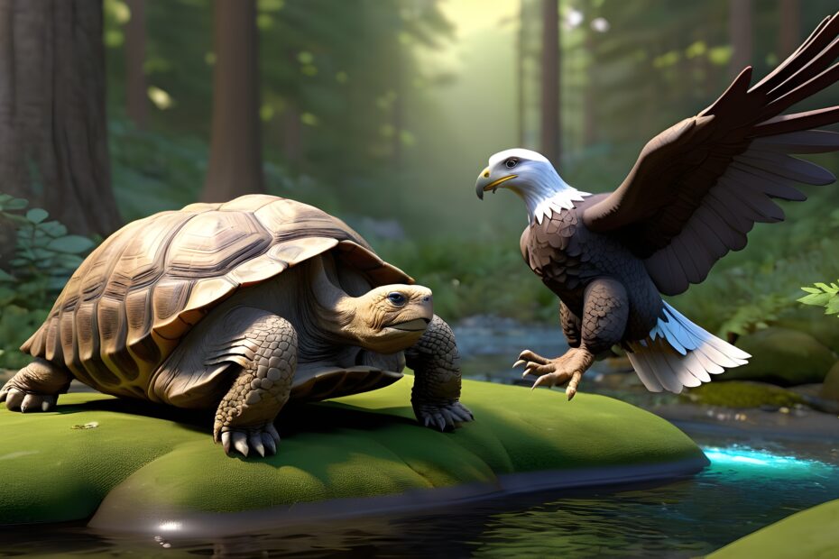 Story - The Generous Tortoise and the Stranded Eagle