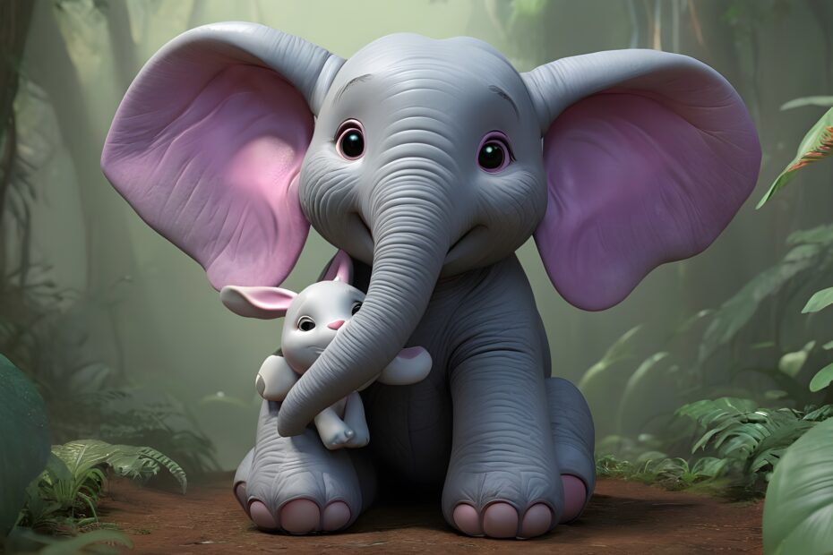 Story - The Compassionate Elephant and the Lost Rabbit