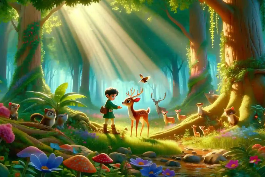 Story - The Deer’s Gratitude towards the Forest Boy