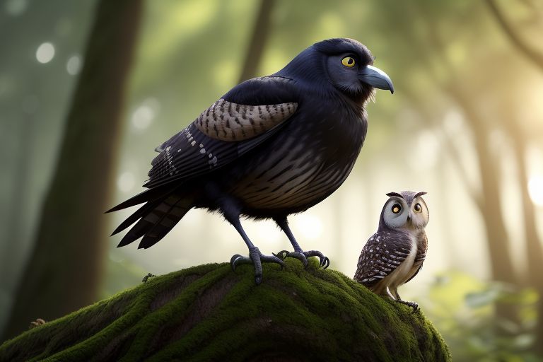 Story - The Wise Owl and the Forgiving Crow